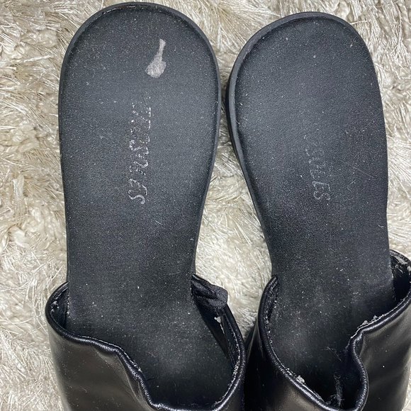 Y2K chunky black slip on sandals - Picture 5 of 5